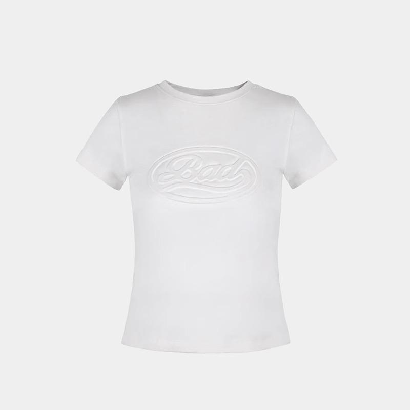 Korean Badblood BCAC Hot Girl Cropped T-shirt: Sexy, Slim-Fitting, Trendy Women s Niche Top Medium белый