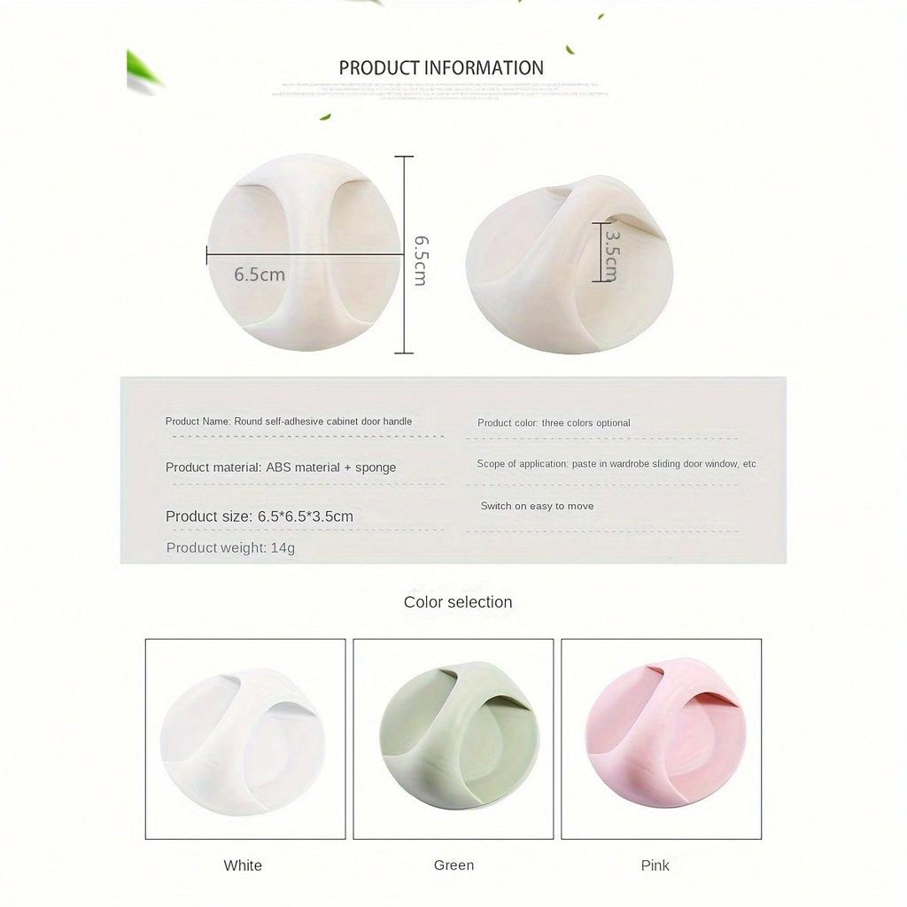 1pc No Drill Door Pull Handle, Toilet Lid Lifter, Drawer & Window Adhesive Push Pull Handle, Adhesive Cabinet Handle, Sliding Door Push Pull