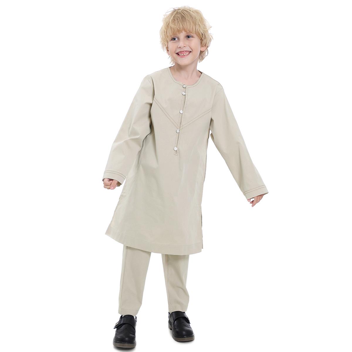 

Teenage Boy s Middle Eastern Colored Stripe Robe Set, TH879 - In Stock 130cm бежевий