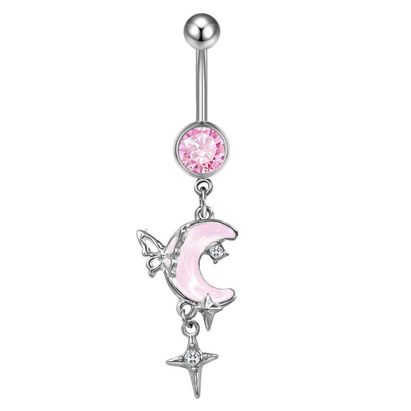 Gaibei Trendy Moon Butterfly Belly Button Ring