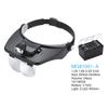 Magnifying Glass, Head Magnifier with Light 1.2X/1.8X/2.5X/3.5X 4 Detachable Lenses Illuminated Headband Magnifying