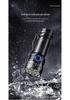 Rechargeable Ultra-Bright Eight-Eyed Monster Flashlight with Red Warning Light for Outdoor and Household Use