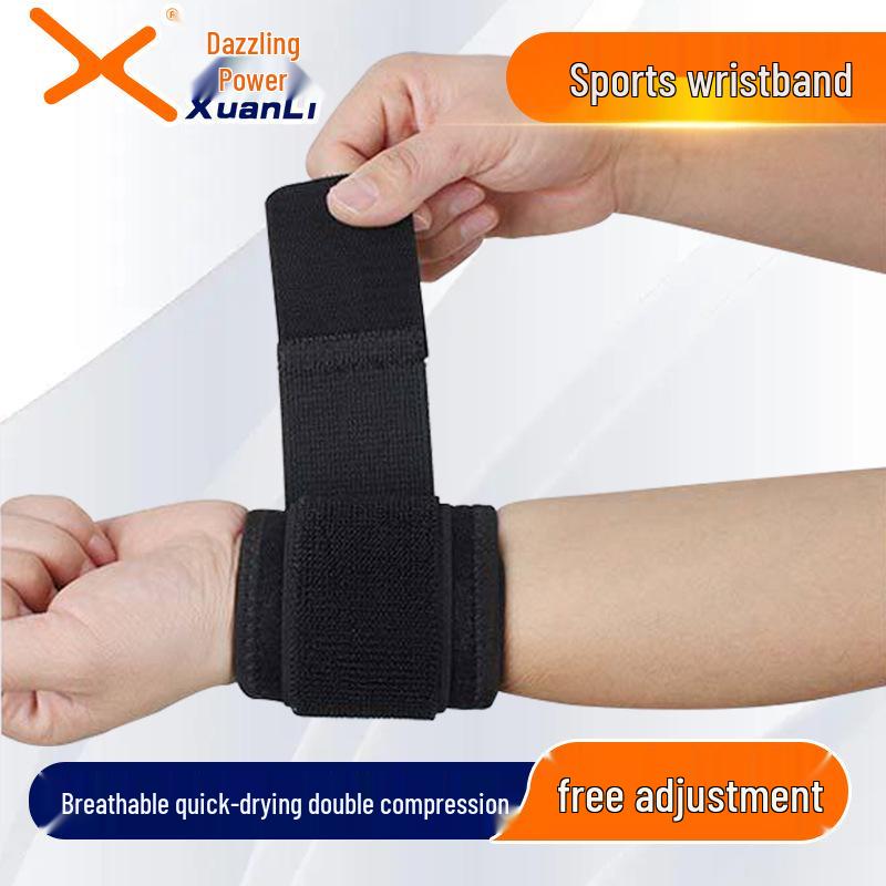 

Компрессионные напульсники-обертывания для тяжелой атлетики, фитнеса, бадминтона, баскетбола и силовых тренировок. чёрный