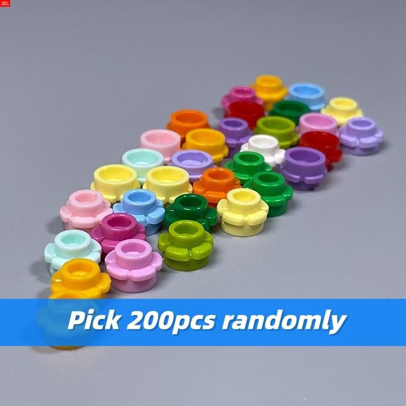 

Bulk MY OWN CREATION Round point Flower Four Five Six Petal 3741 3742 32606 Grass Garden Decorate Street View Building Blocks Children Playthings