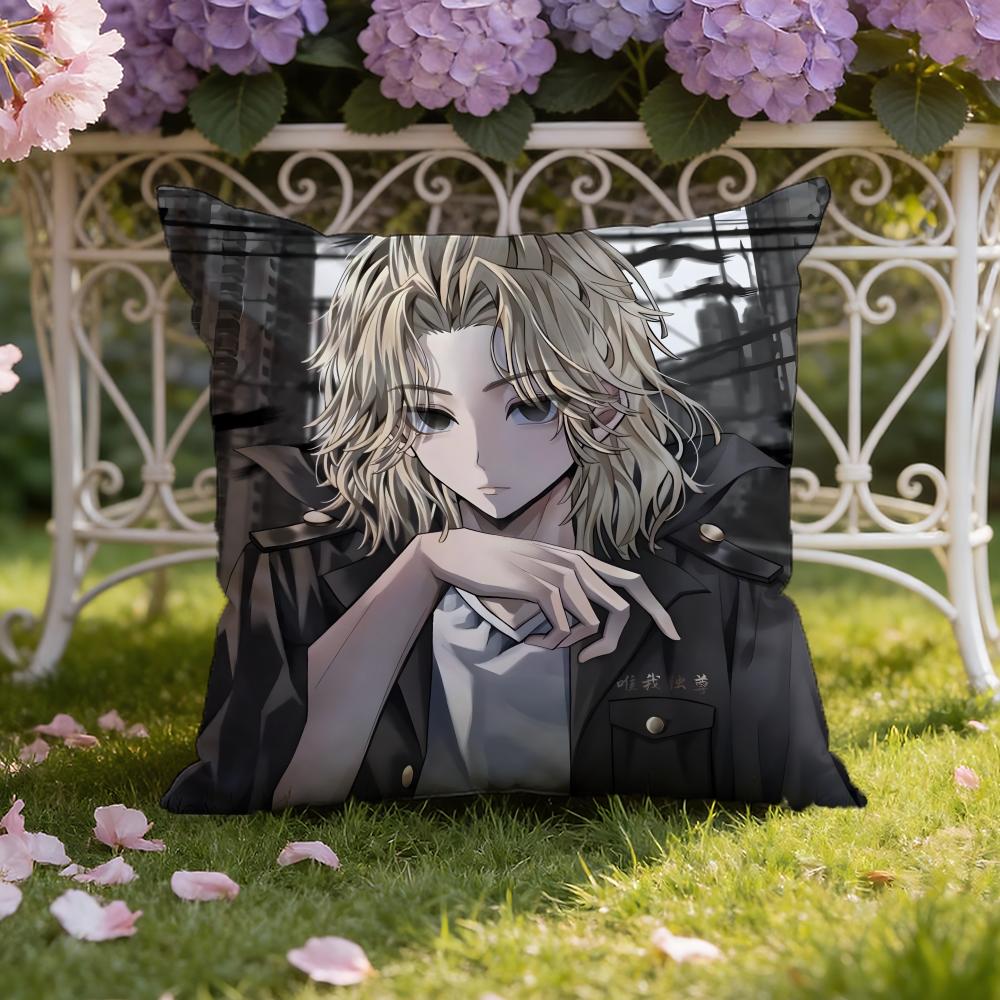 AnimeTokyo Revengers Cushion Cover Home & Car Dual-Scene Pillow Cover: Reversible for Premium Comfort