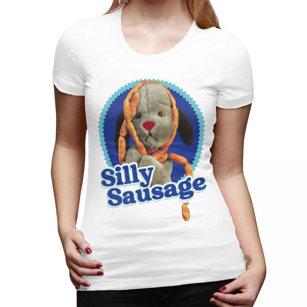 Sooty Sweep Silly Sausage TShirt for Women ONeck Streetwear T Shirts Womens Tees Short Summer Clothes Tops