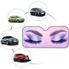 Purple Eyelash Front Sun Shade Windshield for Car Cute Windshield Sunshade Foldable UV Ray Reflector Front Window Sun Shade Visor Shield Cover,Keeps