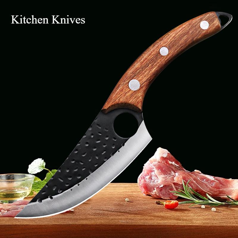 5Cr15MoV Ausbeinmesser Handgeschmiedetes Metzgermesser Metzgermesser Edelstahl Küchenmesser