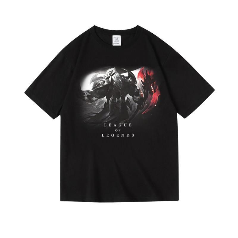 2024 Games LOL League of Legends Men's Printed Women's Cotton Crew Neck Short Sleeve Half Sleeve T-Shirt Men's Women's T-Shirt