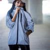 Giacca riflettente Uomo Donna Harajuku Giacca a vento Giacche Cappotto streetwear con cappuccio