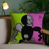 Los Angeles B-Brain Dead Cushion Cover Plush Fabric Soft Double-Sided Printed Sofa Pillow Case Colorfast Home Decor Gift