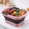 Hanging Foldable Fruit Vegetable Washing Basket Kitchen Storage Basket  Kitchen Gadgets