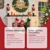Candle Scents 6 Pieces Christmas Winter Fragrance Oils Set Long-Lasting Air Freshener for Purifier Meditation Yoga Spa Bedroom