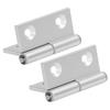 2 Pcs Door Hinge Folding Flip Furniture Hinges Thickened Aluminum High Hardness Door Hardware with Resin Bushing