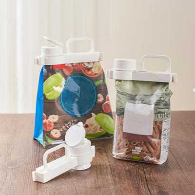 1/2 Stück Lebensmittelbeutel-Verschlussclip mit Ausgießer, Chipbeutel-Clip-Set