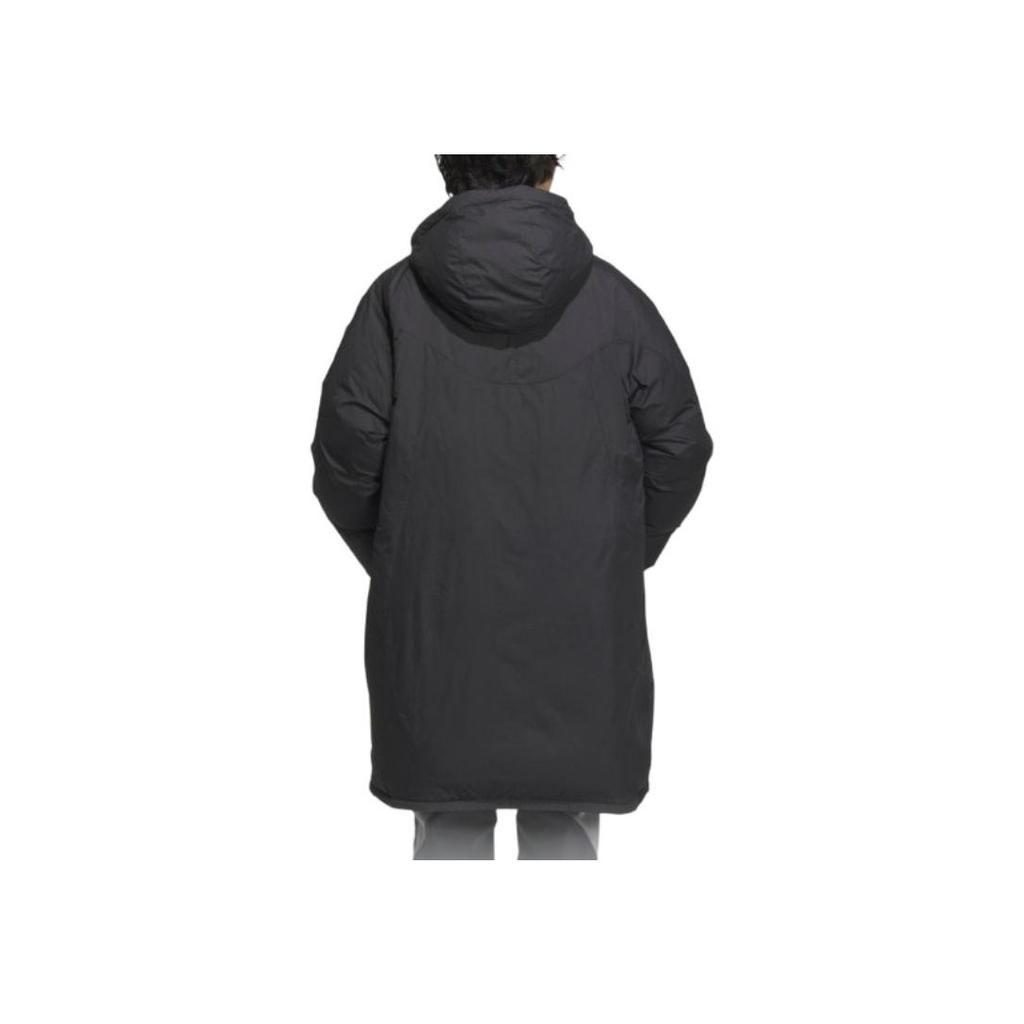 adidas FW24 FUSTL P DJK LON Water-Resistant Long Warm Sports Casual Hooded Down Jacket Men Jacket Carbon-Black JM6176