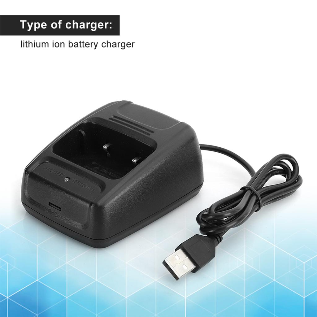 2pcs Interphone Walkie Talkie for Baofeng BF666S BF777S BF888S USB Charger  Battery Charger with Charging Indicator