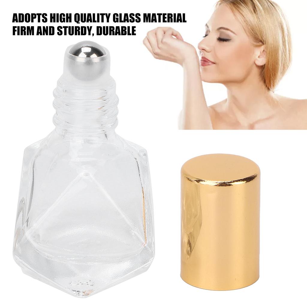 Professional Glass Perfume Roller Bottle Portable Essential Oil Roll On Bottles 8ML