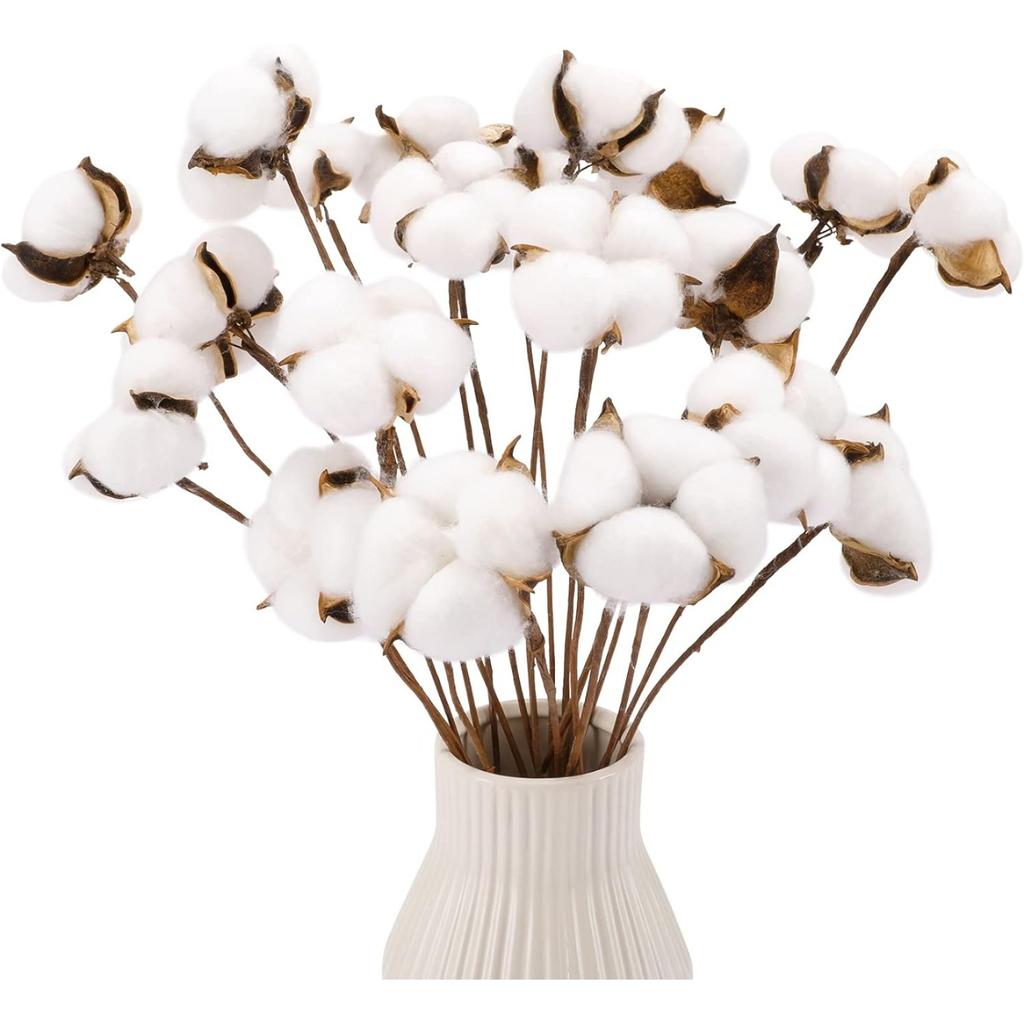 Künstlicher Baumwollstrauß, Weihnachtsgeschenk, Blumenarrangement und Blumenprodukte, ewiger Blumenstrauß als Weihnachtsdekoration für zu Hause