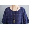 New  Vintage Plaid Summer Dress Women Plus Size Casual Oversize Loose Basic Dress