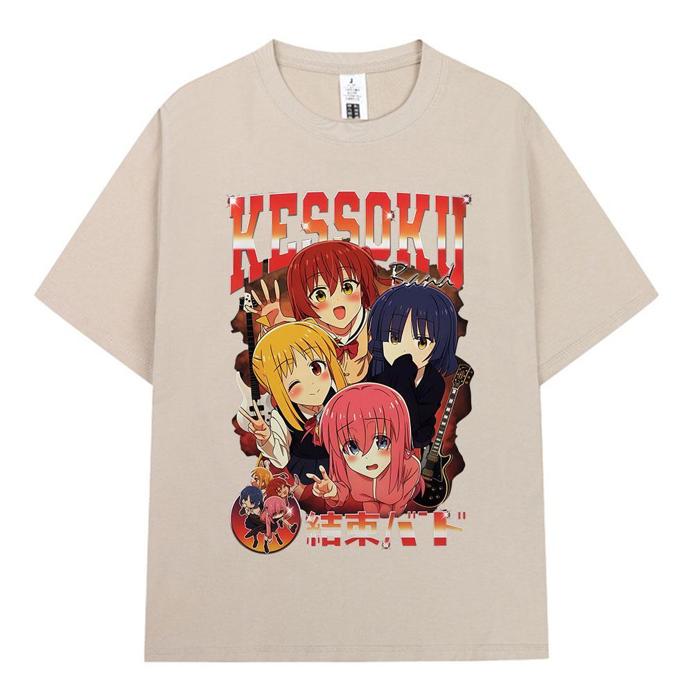 Japonské Anime Bocchi The Rock Gotoh Hitori Kessoku Band Trička Pánské Dámské Oblečení Móda Harajuku Bavlněné Oversized Tričko
