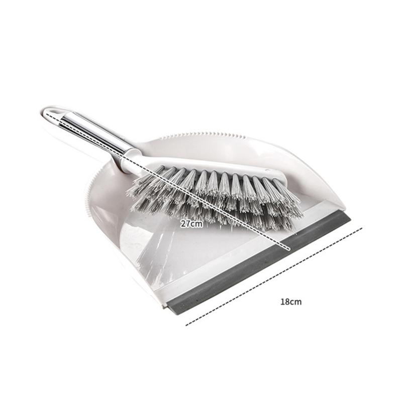 Desktop Mini Broom Dustpan Set With Handle Thick Brush Sweep For Home Hair Keyboard Pet Hair Cleaning Tool Labor Saving
