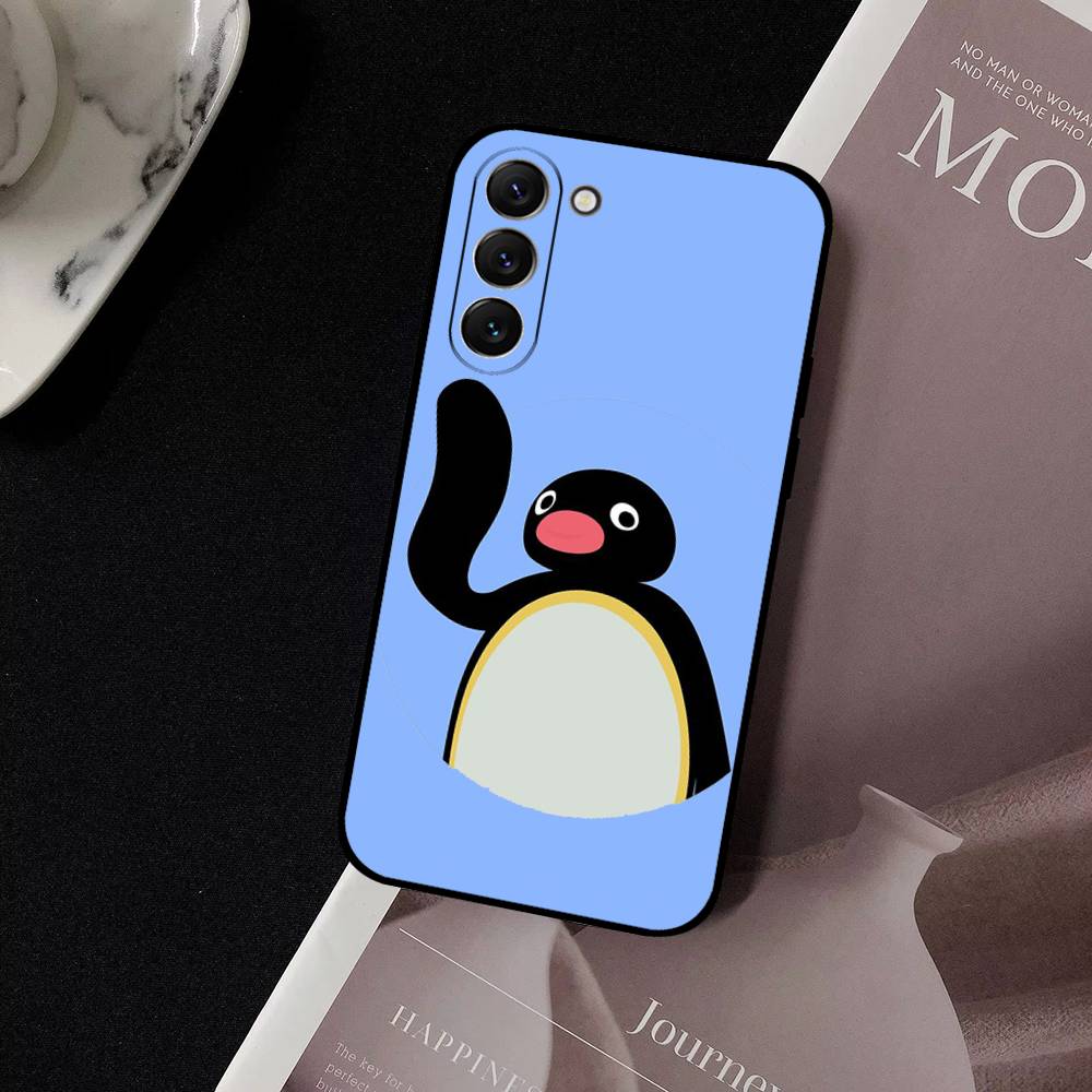 Cute P-Pingu Penguin Phone Case For Samsung Galaxy S21 S22 S23 S24ULTRA S25ULTRA FE Ultra Plus5G A52S S26 Soft Cover