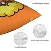 Dbz Goku Throw Pillow Cover Polyester Throw Pillow Cute Chibi Custom Pillowcover Home Decor