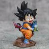 10CM Anime Dragon Ball Z Son Goku Figur Modell Spielzeug Hält Poole Niedliches Modell Spielzeug Geschenk Sammlung Kindheit Goku Action Figur