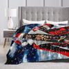 Merry Christmas  Blanket I-Iron M-Maidens Tour 2025 Super Soft Plush Throw Blanket For Outdoor Flannel Bedspread Bed Cover