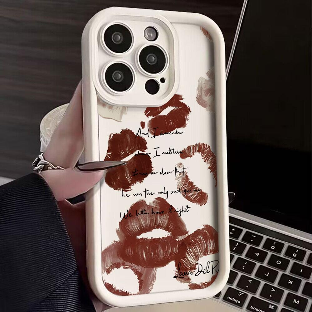 Sexy Girl Red Lips Luxury Phone Case for Oppo Realme C65 C63 C67 C55 C53 C35 C33 C31 13 12 11 GT6 GT3 Narzo 50 Pro 4G 5G Cover