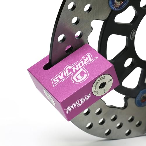 

IRON JIA S Bike Lock, Bike Disc Lock, Bike Key, Disc Brake Lock, Bike Anti-Theft Lock [Disc Lock Reminder 1.5m] Bike Dial Bicycle Anti-Theft Port