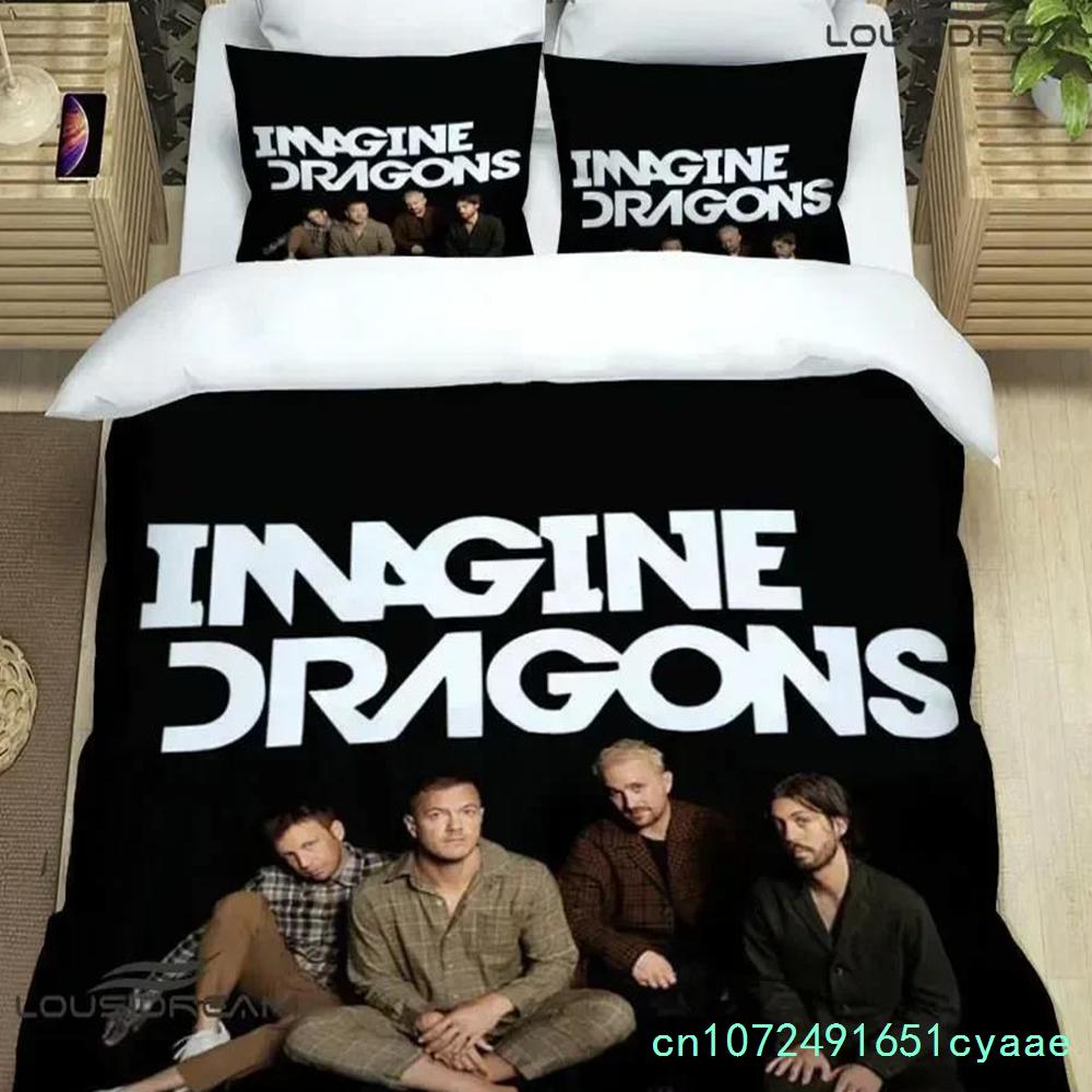 3D Print Rock Band Imagine Dragons Bedding Set Bedroom Soft Modern Bedspreads Comefortable Duvet Cover Quilt Cover Pillowcase