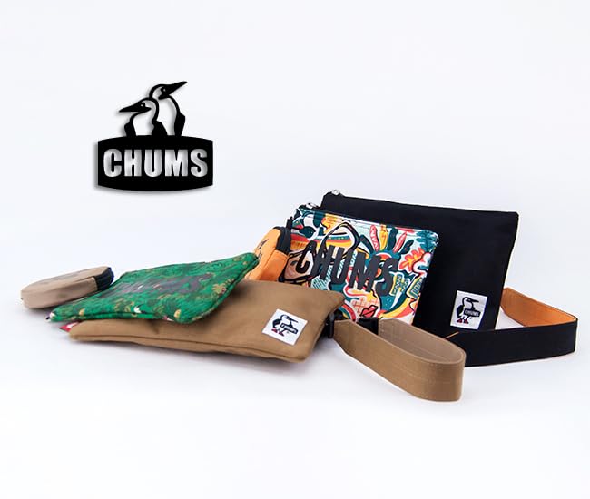 3P Shoulder Pouch Sweat Nylon One Size [Chums] [CH60-3625] Black/Charcoal