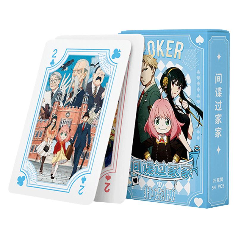 Poker Playing Cards Board Games Anime Child Kids Children Toys Deck Card Manga Conan Genshin Impact Family