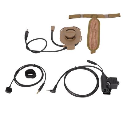 HD01 Military Headset Unilateral Military Noise Reduction Earpiece with U94 and Finger Microphone