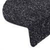 vidaXL Stufenmatten Selbstklebend 15 Stk. 65x21x4 cm Schwarz Halbrund Groß