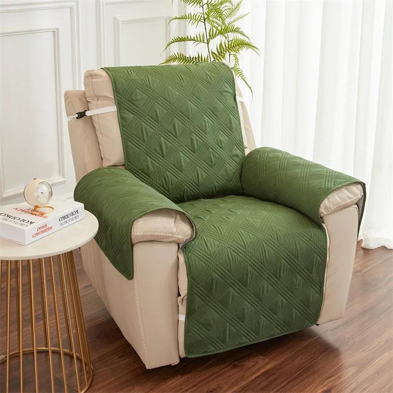 Quilted Anti-wear Recliner Sofa Cover for Living Room Dog Pet Kid Anti-Slip Couch Cushion Slipcover Armchair Furniture Protector