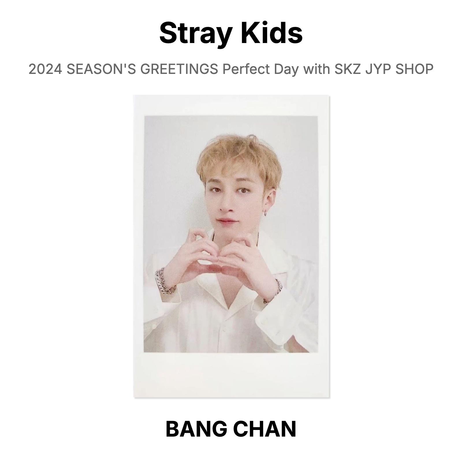 Stray Kids 2024 SEASON S GREETINGS Perfect Day with SKZ JYP SHOP Official Photocard BANG CHAN