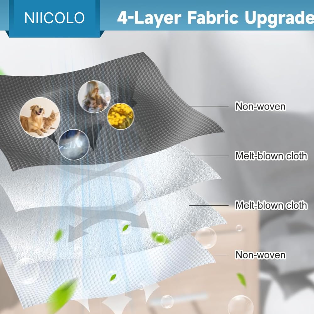 Replacement Dust Bags for NIICOLO Eufy X8 Pro / X10 Pro Omni Robot Vacuum Cleaner (10-Pack)