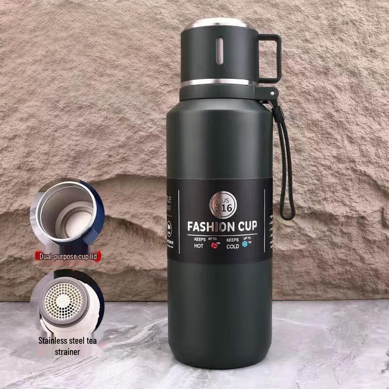 316 Stainless Steel Large Capacity Portable Sports Thermos