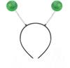 Außerirdisches Antennen-Stirnband mit alberner Brille - Goldener Glitzerball-Raumanzug-Kostüm für Halloween-Party und Cosplay.