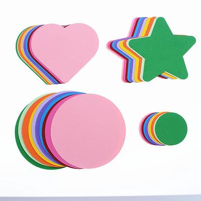 Cartulina de Color Gruesa: Formas de Corazón, Estrella, Flor de Ciruelo y Redondas para Papiroflexia y Manualidades Infantiles