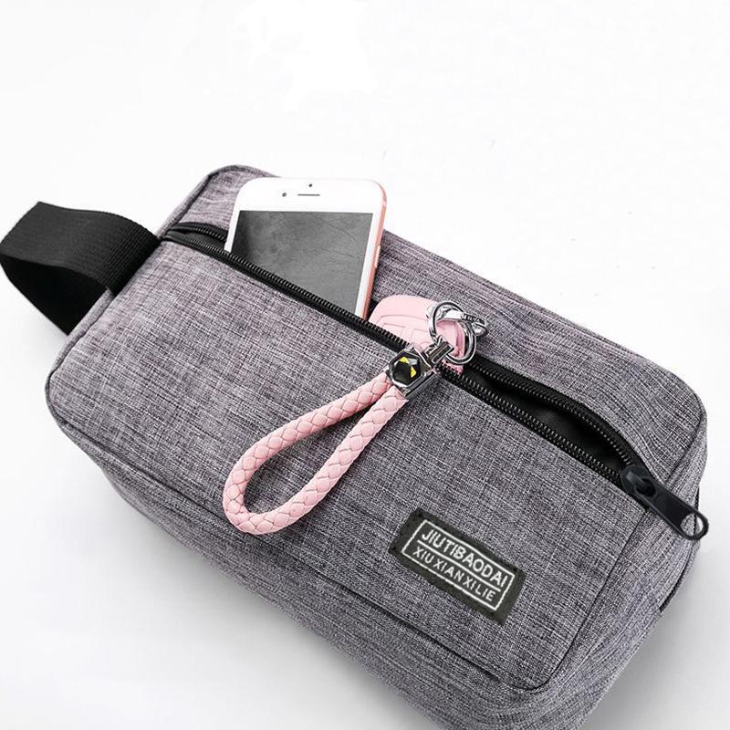 Men'S Business Toiletry Bag, Travel Makeup Organizer, Large Capacity Storage Pouch, Durable Fashion Design, Ideal For Daily Use