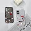 Прозорий чохол Hello Kitty для iPhone 17/16 Pro Max/15 Pro/13/14