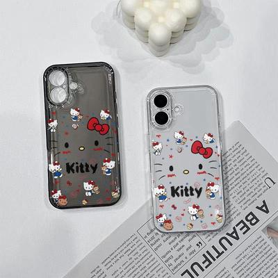 Hello Kitty Transparent Phone Case for iPhone 17/16 Pro Max/15 Pro/13/14