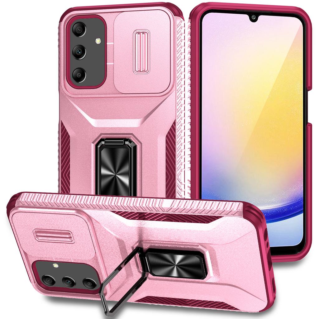For Samsung Galaxy A25 5G (Global) (161.0 X 76.5 X 8.3mm) Case TPU+PC Ring Kickstand Phone Cover