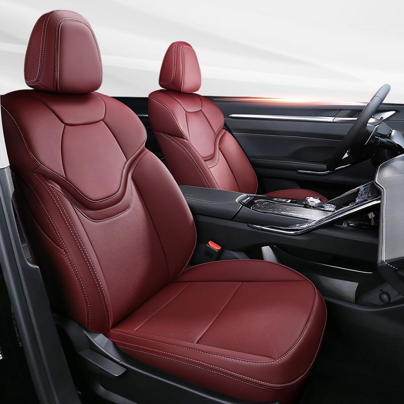 Harvard Fuda Dog Raptor Genuine Leather Car Seat Cover, Full Wrap, All-Season.