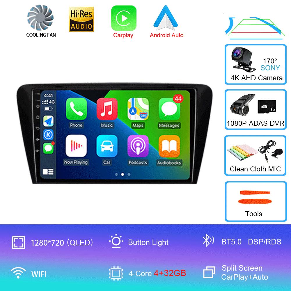 For Volkswagen SKODA Octavia 3 A7 2013-2018 Car Radio Android 14 Carplay Navigation GPS Multimedia Video Player Head Unit 2Din