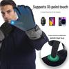 Winter Warm Touchscreen Electric Heating Gloves for Outdoor Cycling and Skiing - Waterproof